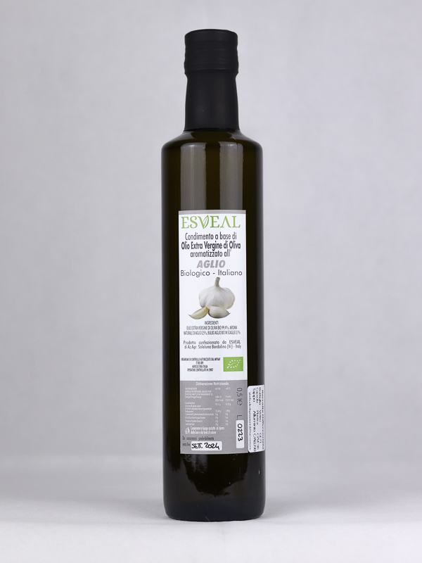 Condimento a base di Olio EVO bio all'Aglio bio 500ml - ESVEAL