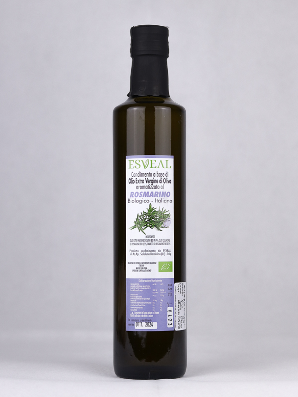 Condimento a base di Olio EVO bio al Rosmarino bio 500ml - ESVEAL
