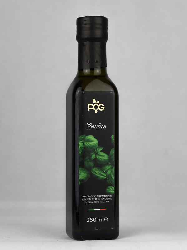 Condimento a base di Olio EVO al Basilico 250ml - P.O.G.