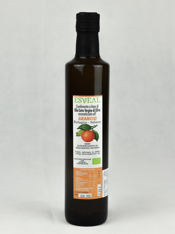 Condimento a base di Olio EVO bio all'Arancio bio 500ml - ESVEAL