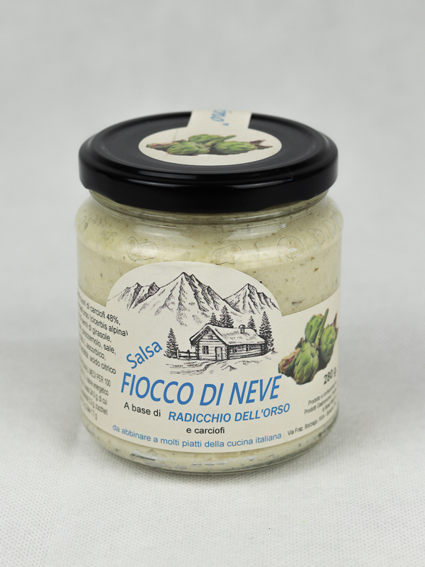 Salsa Fiocco di Neve a base di Radicchio dell'Orso e Carciofi 280g - Mario Masé